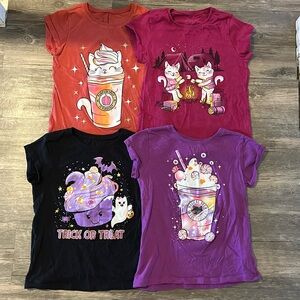 Girls 7/8 Halloween tshirt bundle